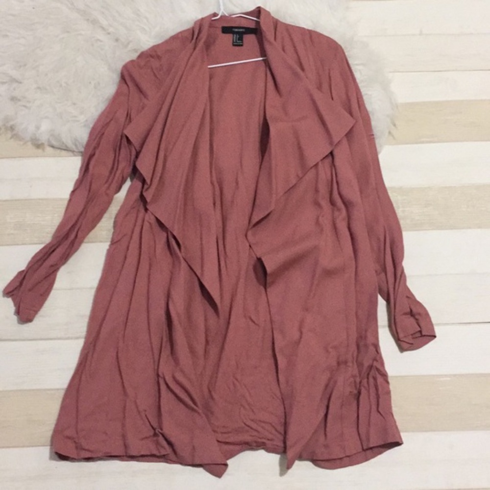 Forever 21 Light blush pink spring trench